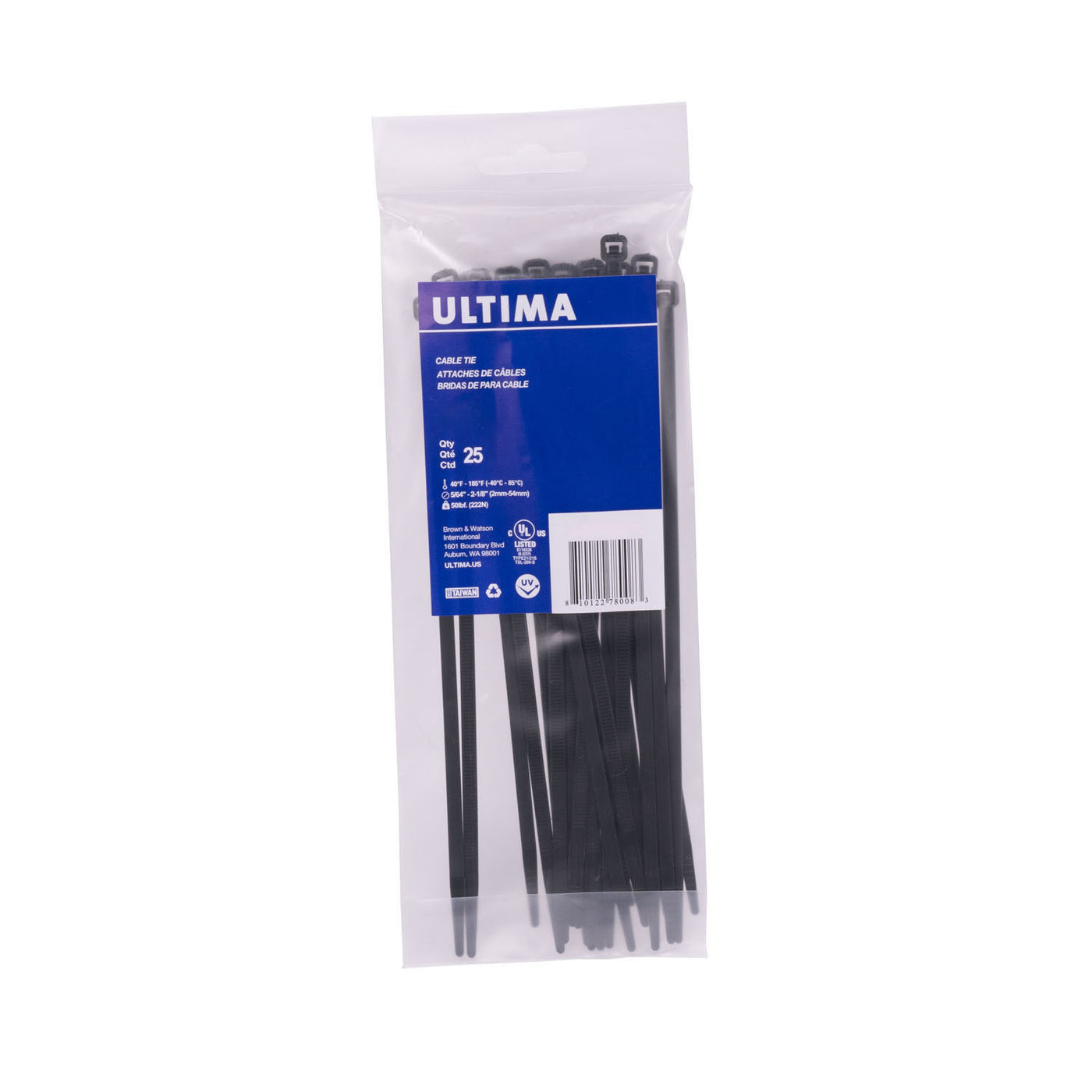 5.5" x 5/32" Standard Duty Cable Ties