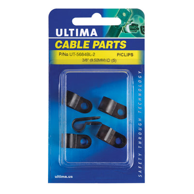 3/8" Nylon Cable Clamps (P-Clips), UV & Weather Resistant