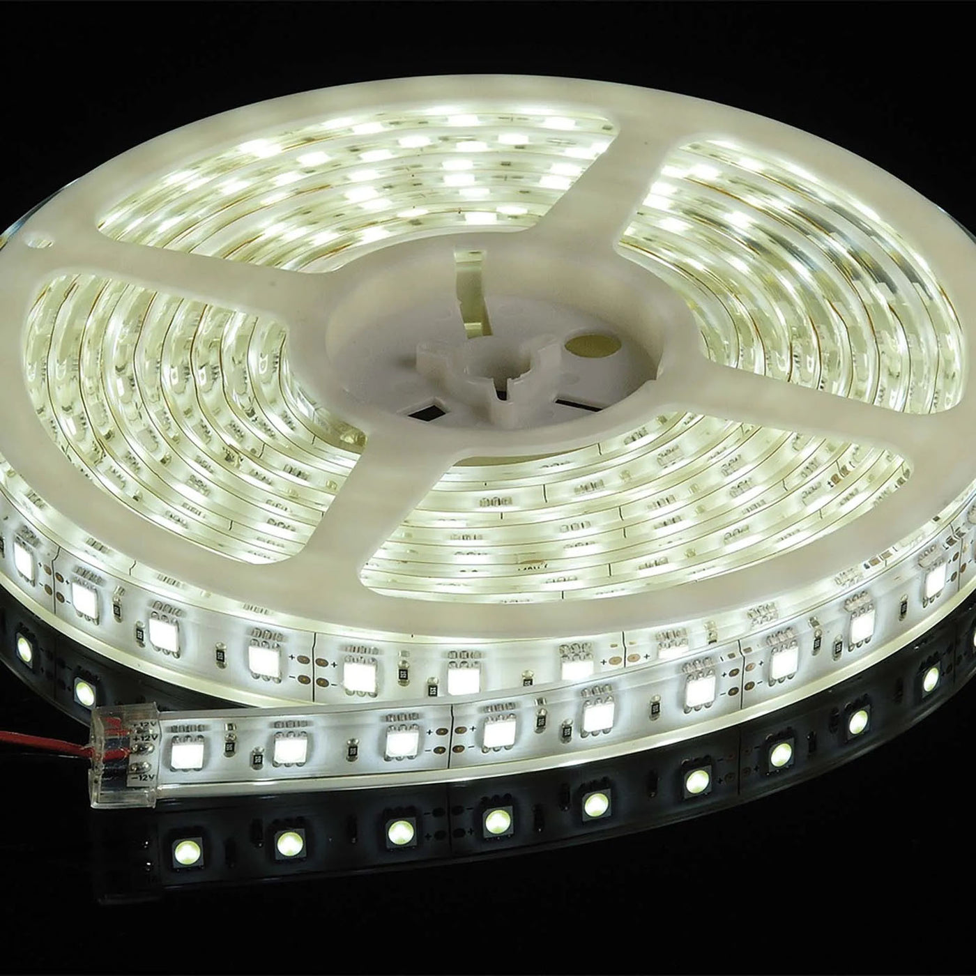 12V LED Strip Lighting with Cool White Output